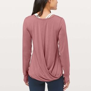 Lululemon Serene Saturday Long Sleeve Quicksand S/6